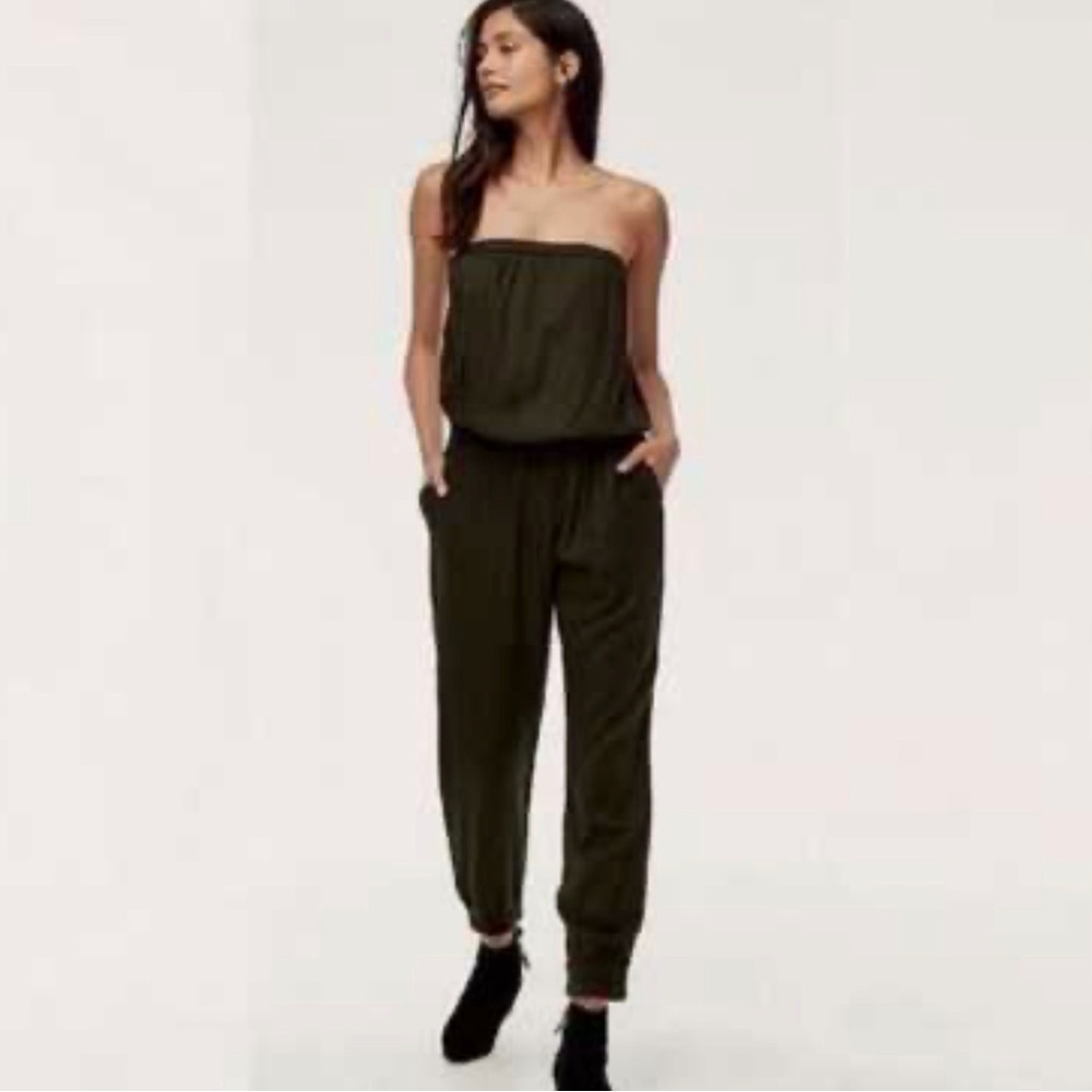 Sunday Best Strapless Jumpsuit - Dark Green